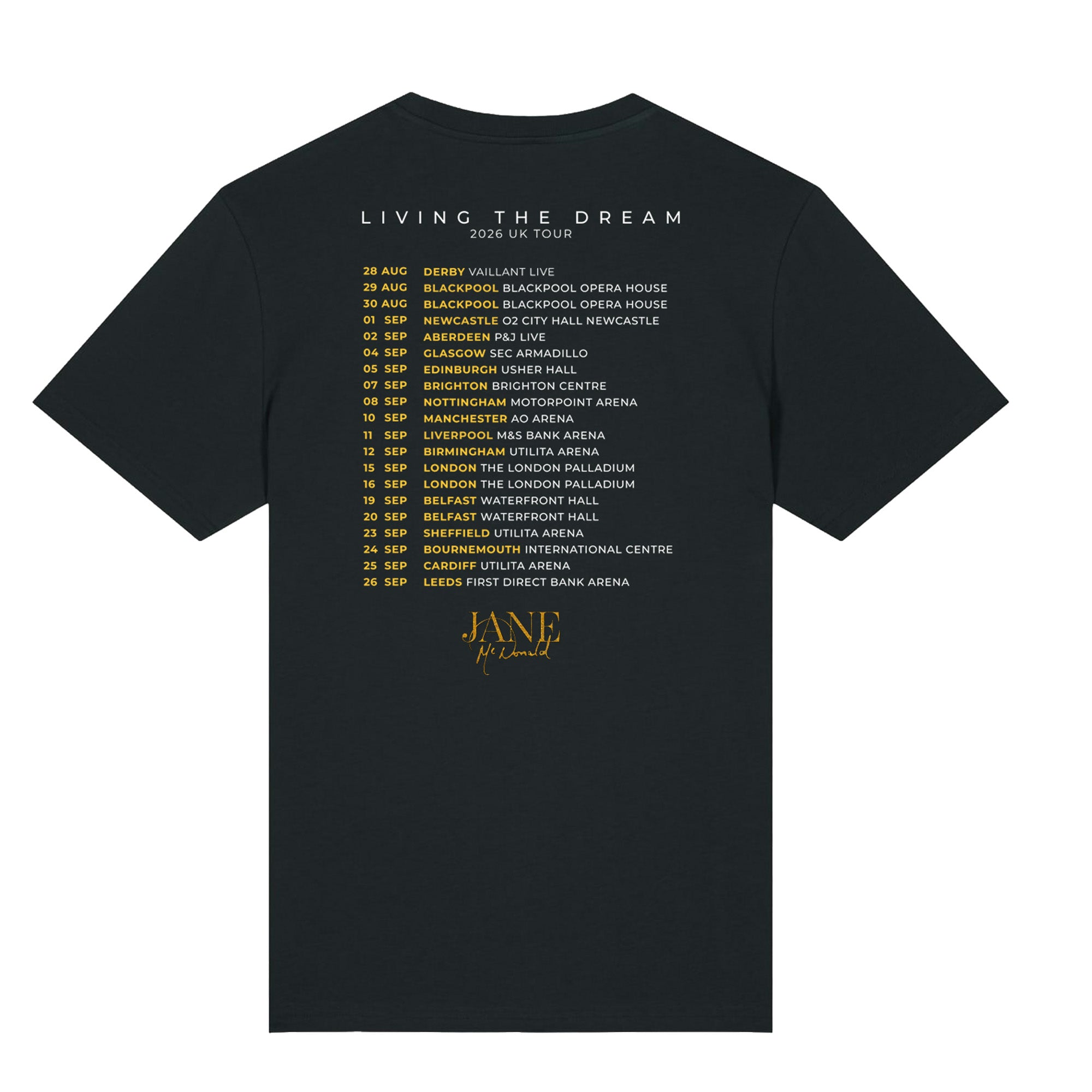 Tour Black Unisex T-Shirt